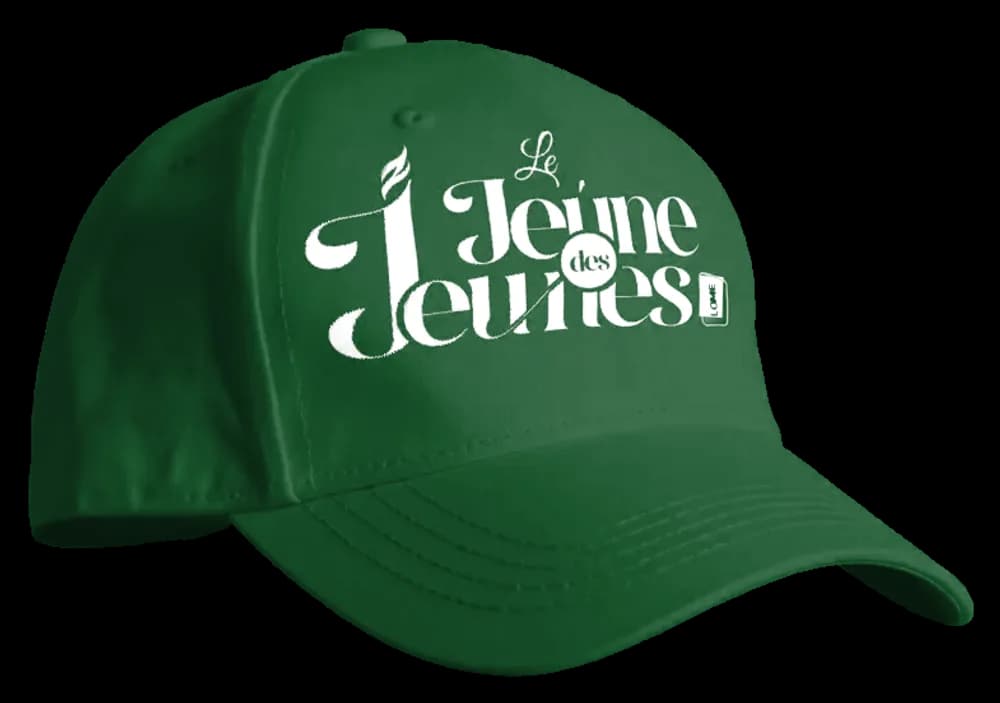 Casquette Le Jeûne des Jeunes, coloris vert bouteille